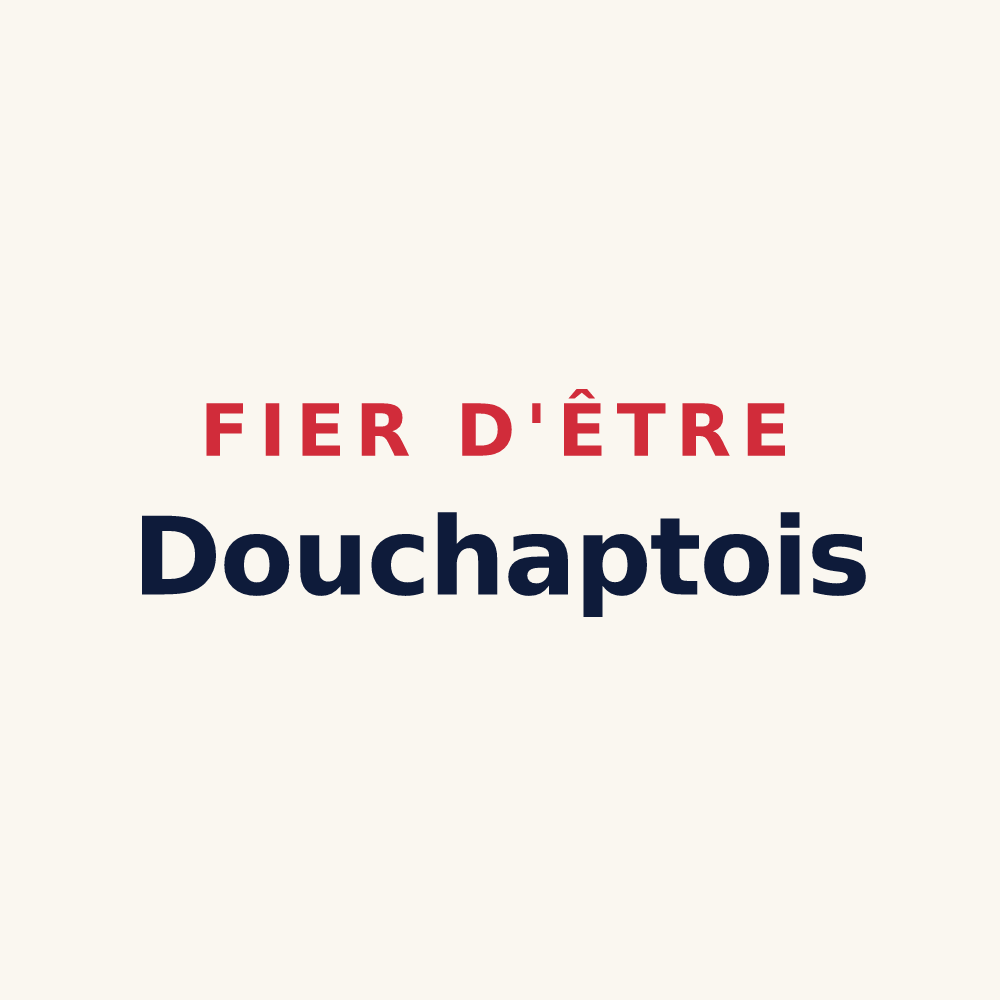 Tasse « Fier d'être Douchaptois » — design pour Douchapt