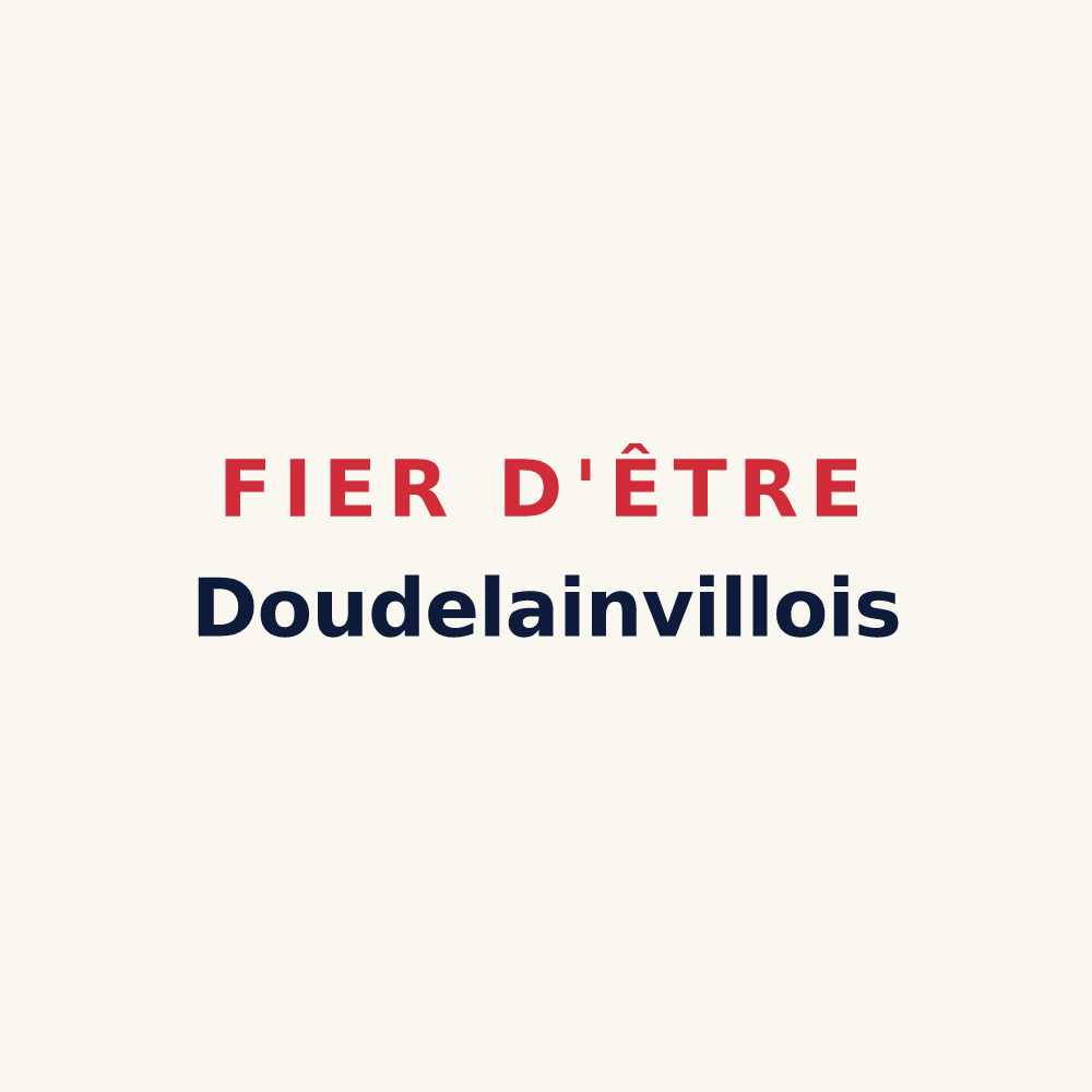 Tasse « Fier d'être Doudelainvillois » — design pour Doudelainville