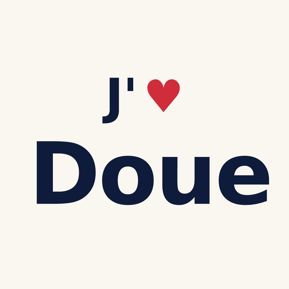 Tasse personnalisée Doue — design J'aime Doue