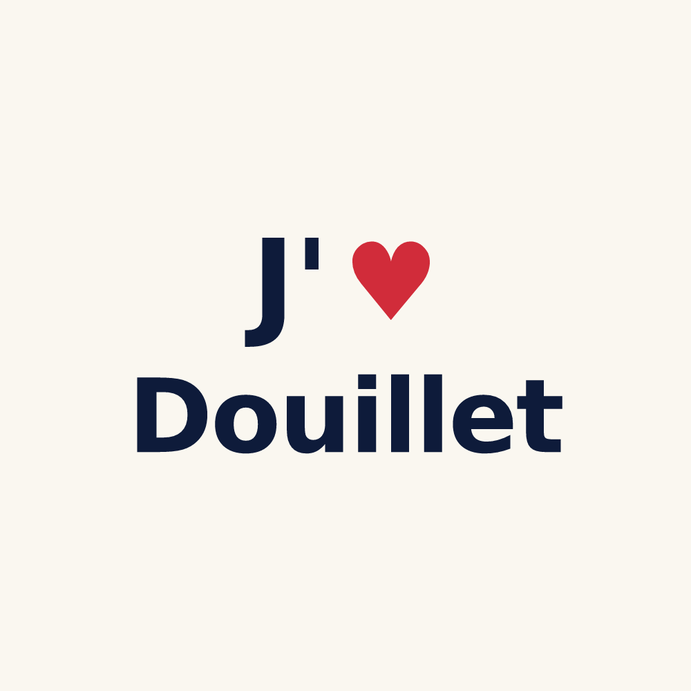 Tasse personnalisée Douillet — design J'aime Douillet