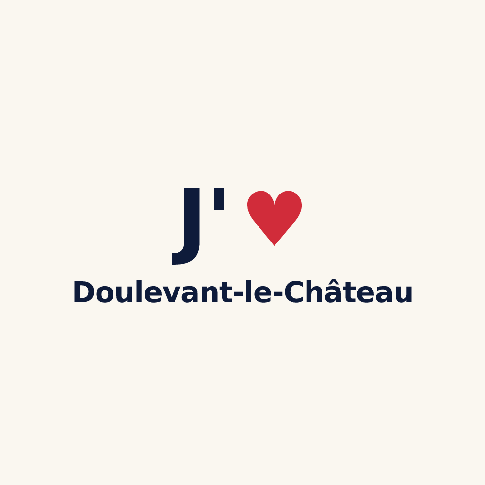 Tasse personnalisée Doulevant-le-Château — design J'aime Doulevant-le-Château