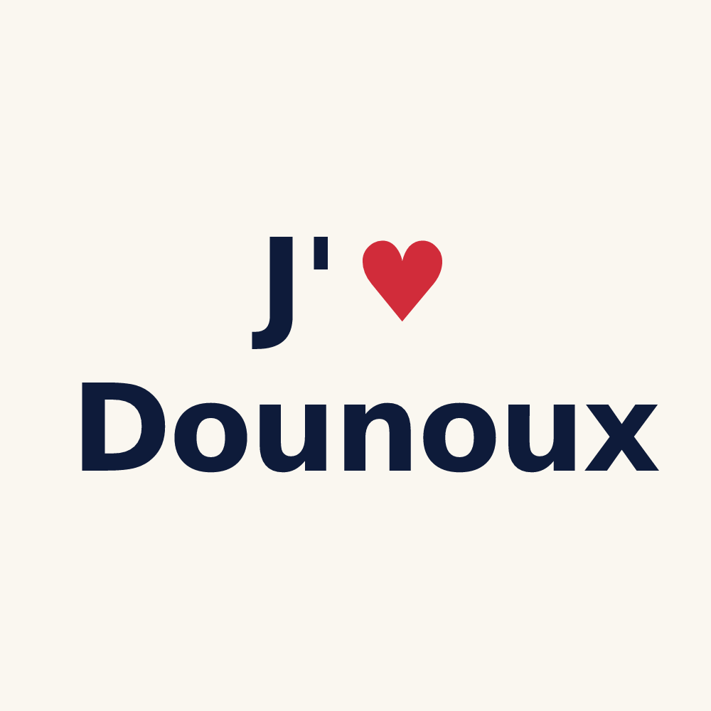 Tasse personnalisée Dounoux — design J'aime Dounoux
