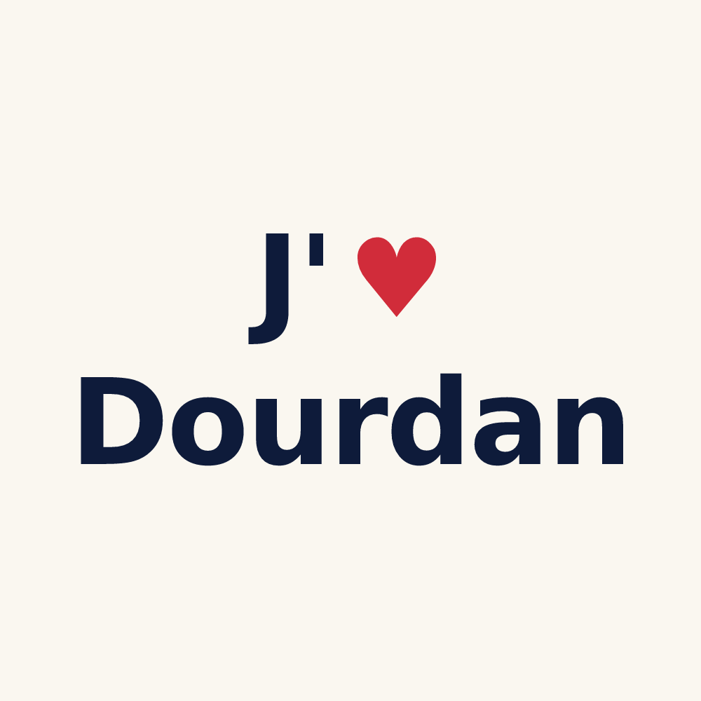 Tasse personnalisée Dourdan — design J'aime Dourdan