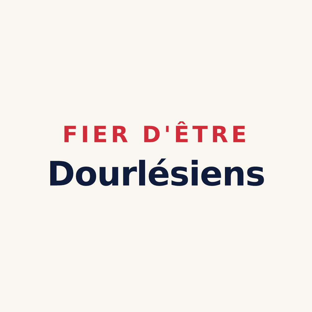 Tasse « Fier d'être Dourlésiens » — design pour Dourlers