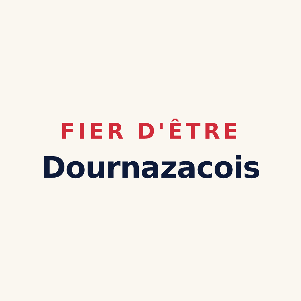 Tasse « Fier d'être Dournazacois » — design pour Dournazac