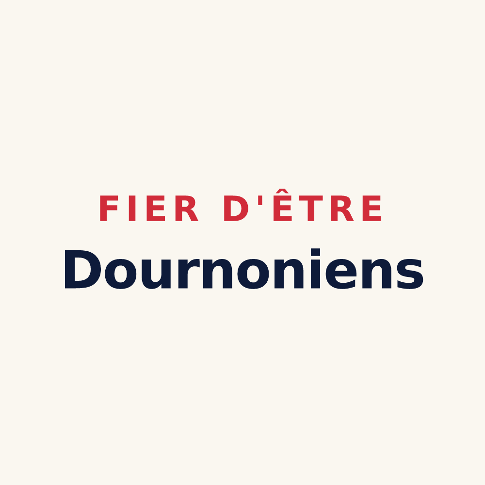 Tasse « Fier d'être Dournoniens » — design pour Dournon