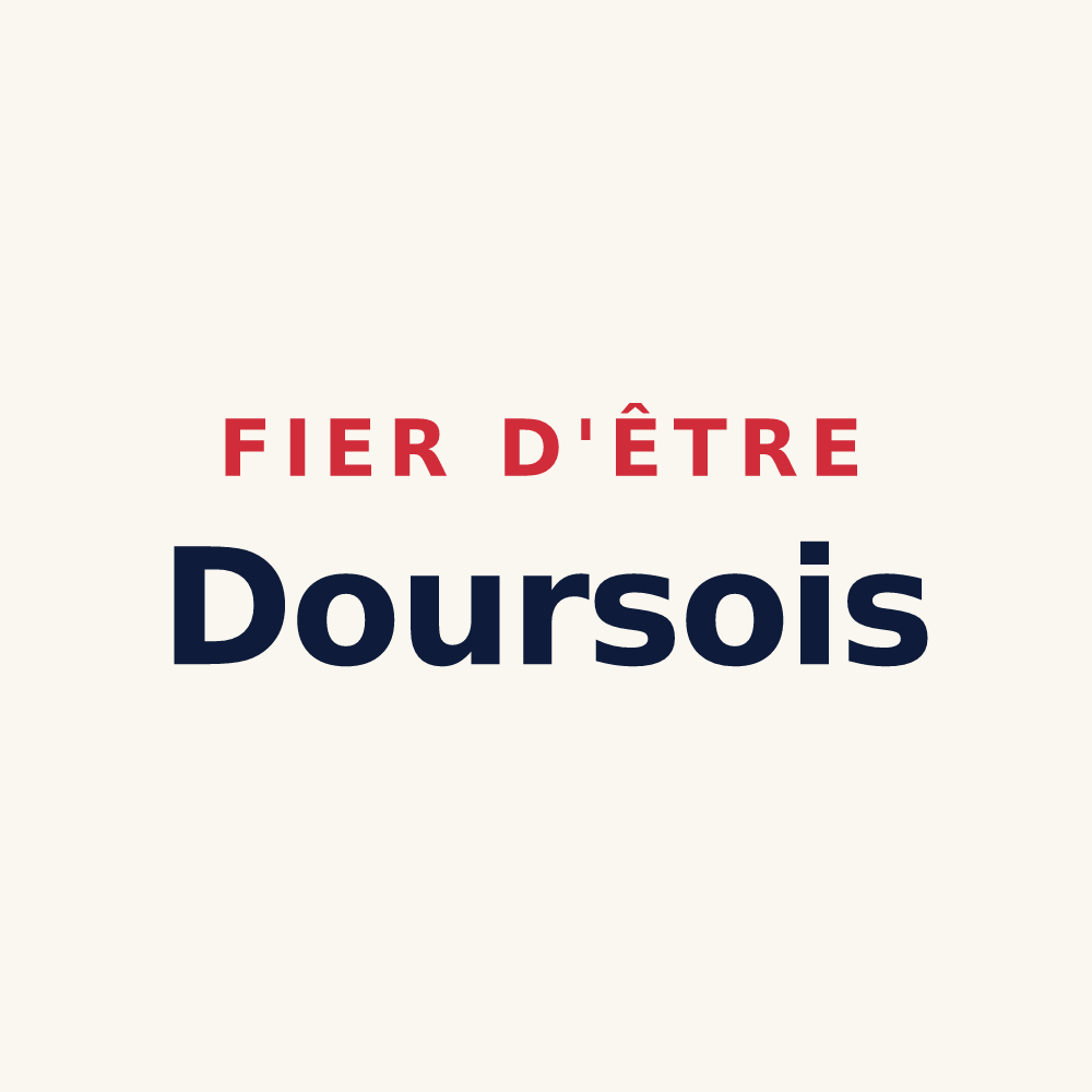 Tasse « Fier d'être Doursois » — design pour Dours