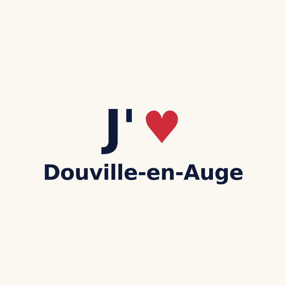 Tasse personnalisée Douville-en-Auge — design J'aime Douville-en-Auge