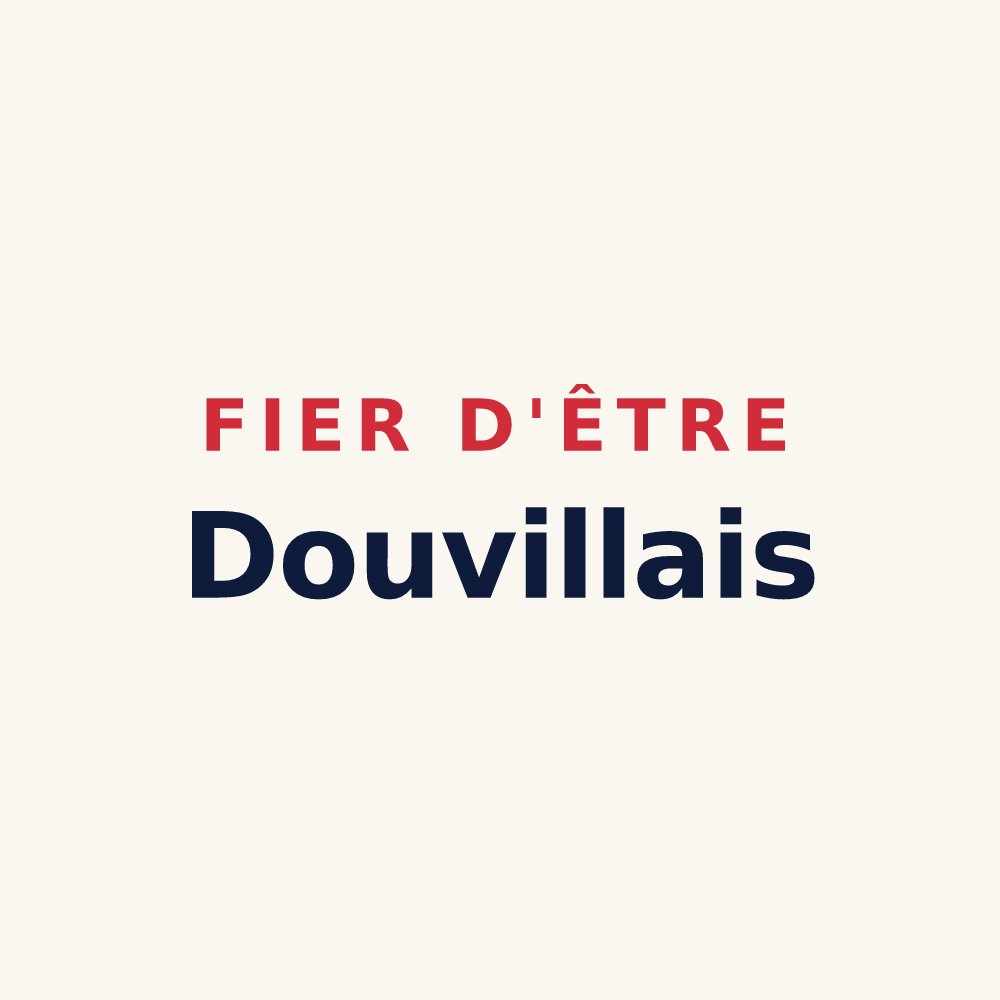 Tasse « Fier d'être Douvillais » — design pour Douville-sur-Andelle