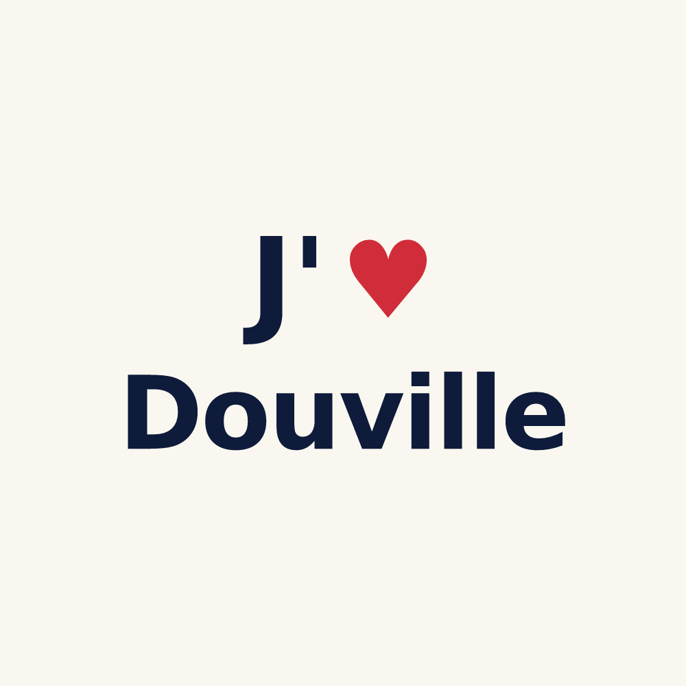 Tasse personnalisée Douville — design J'aime Douville