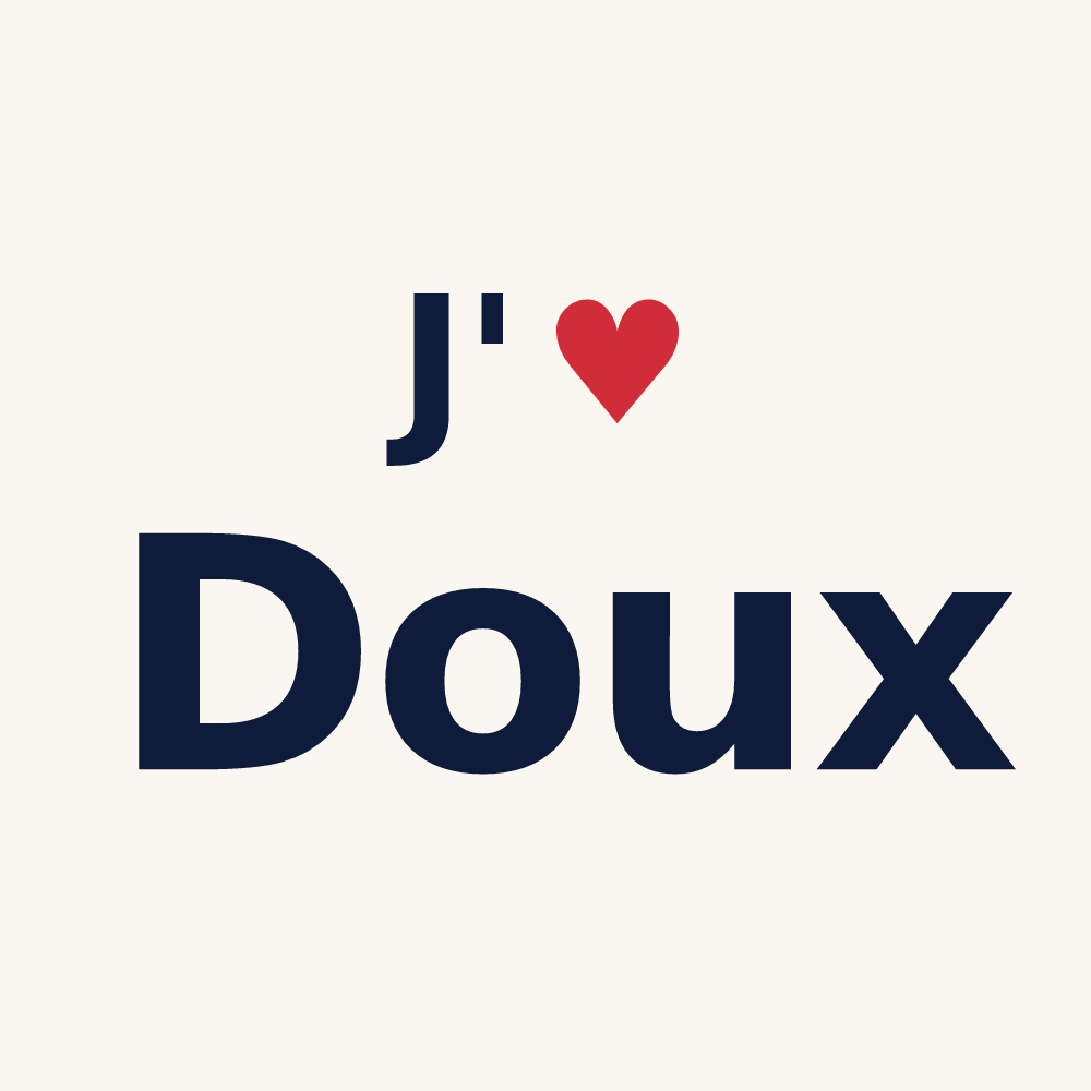 Tasse personnalisée Doux — design J'aime Doux