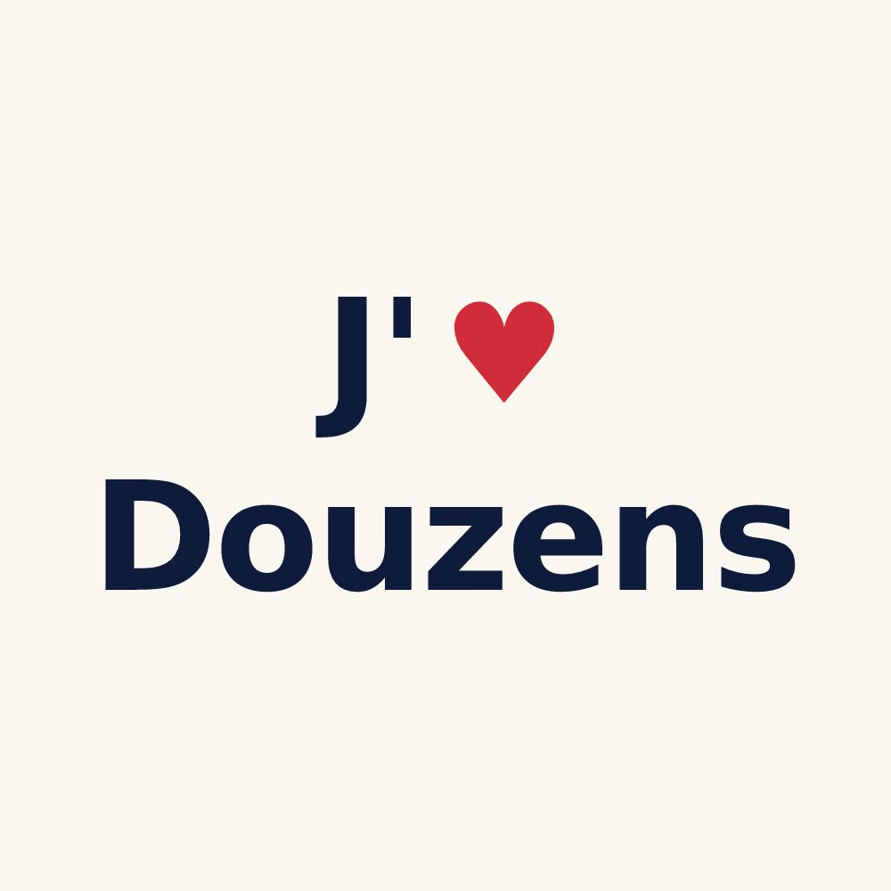 Tasse personnalisée Douzens — design J'aime Douzens