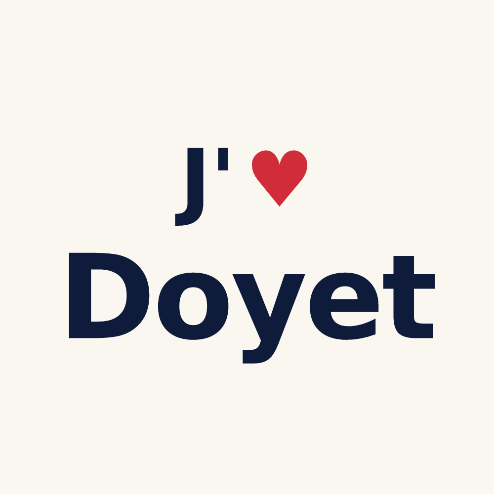 Tasse personnalisée Doyet — design J'aime Doyet
