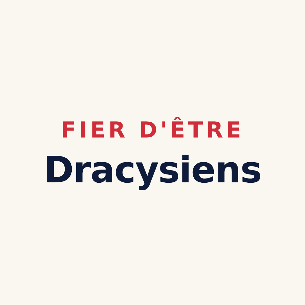 Tasse « Fier d'être Dracysiens » — design pour Dracy-le-Fort