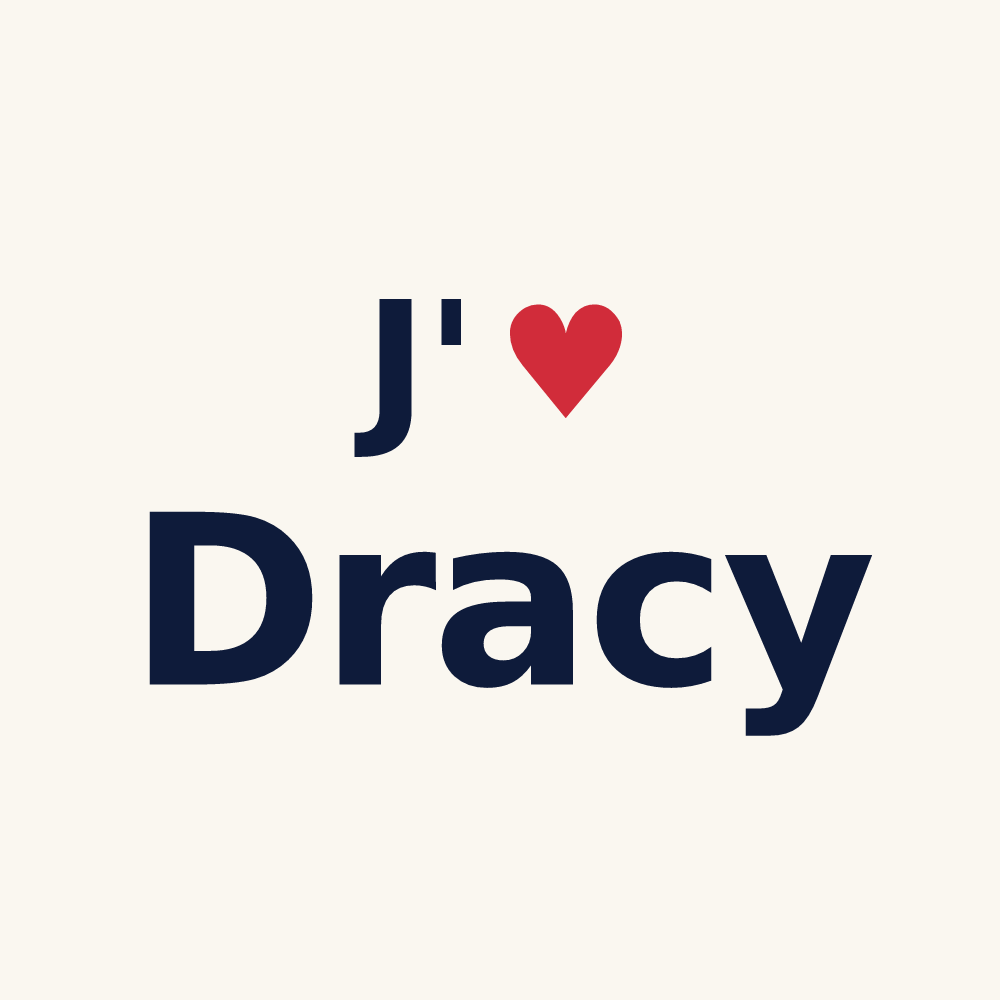 Tasse personnalisée Dracy — design J'aime Dracy
