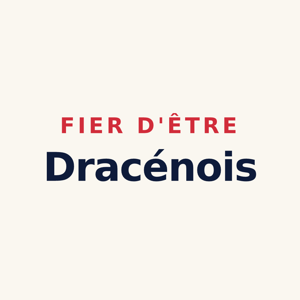 Tasse « Fier d'être Dracénois » — design pour Draguignan