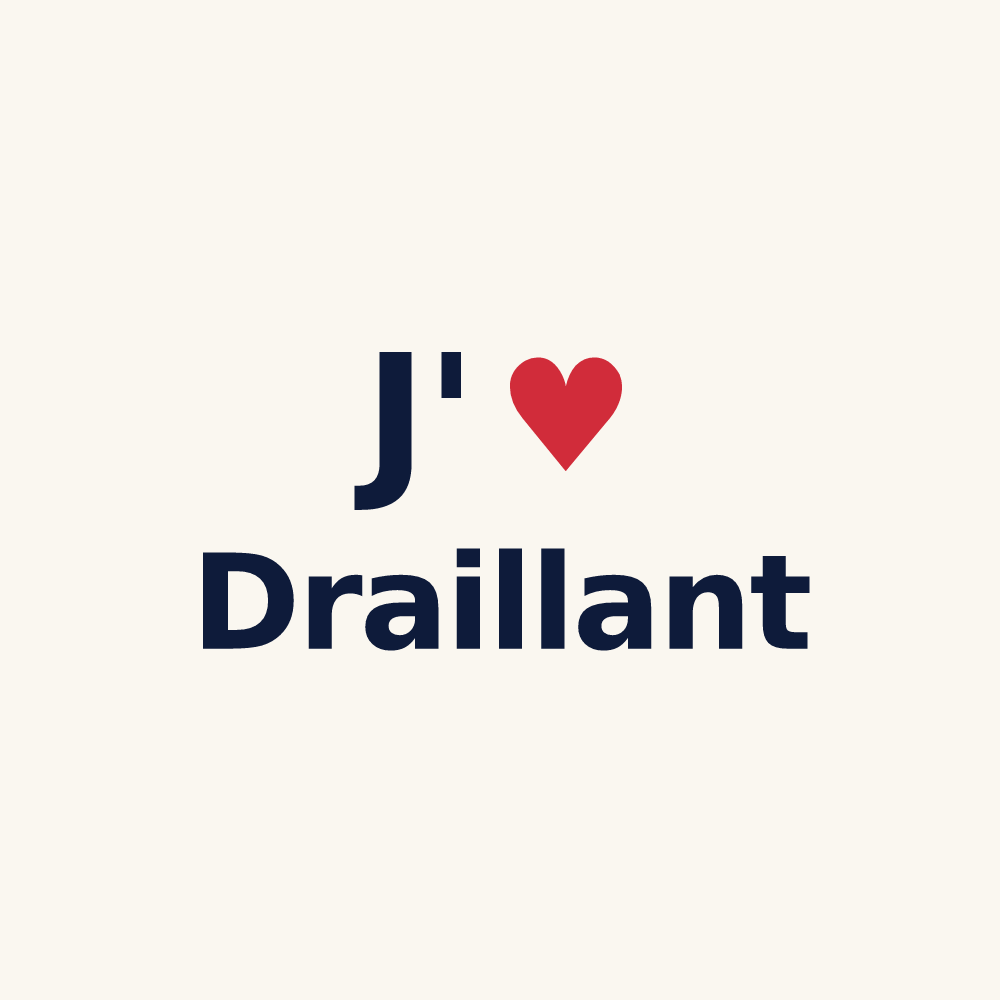 Tasse personnalisée Draillant — design J'aime Draillant