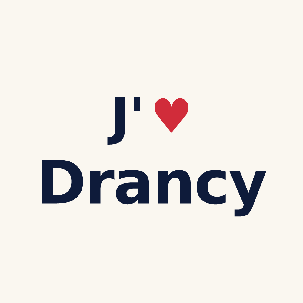 Tasse personnalisée Drancy — design J'aime Drancy