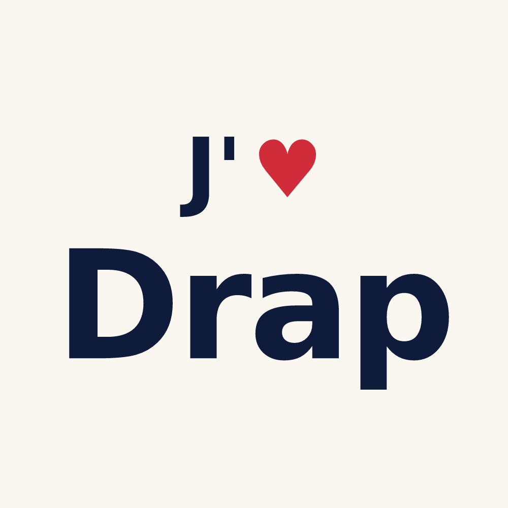 Tasse personnalisée Drap — design J'aime Drap