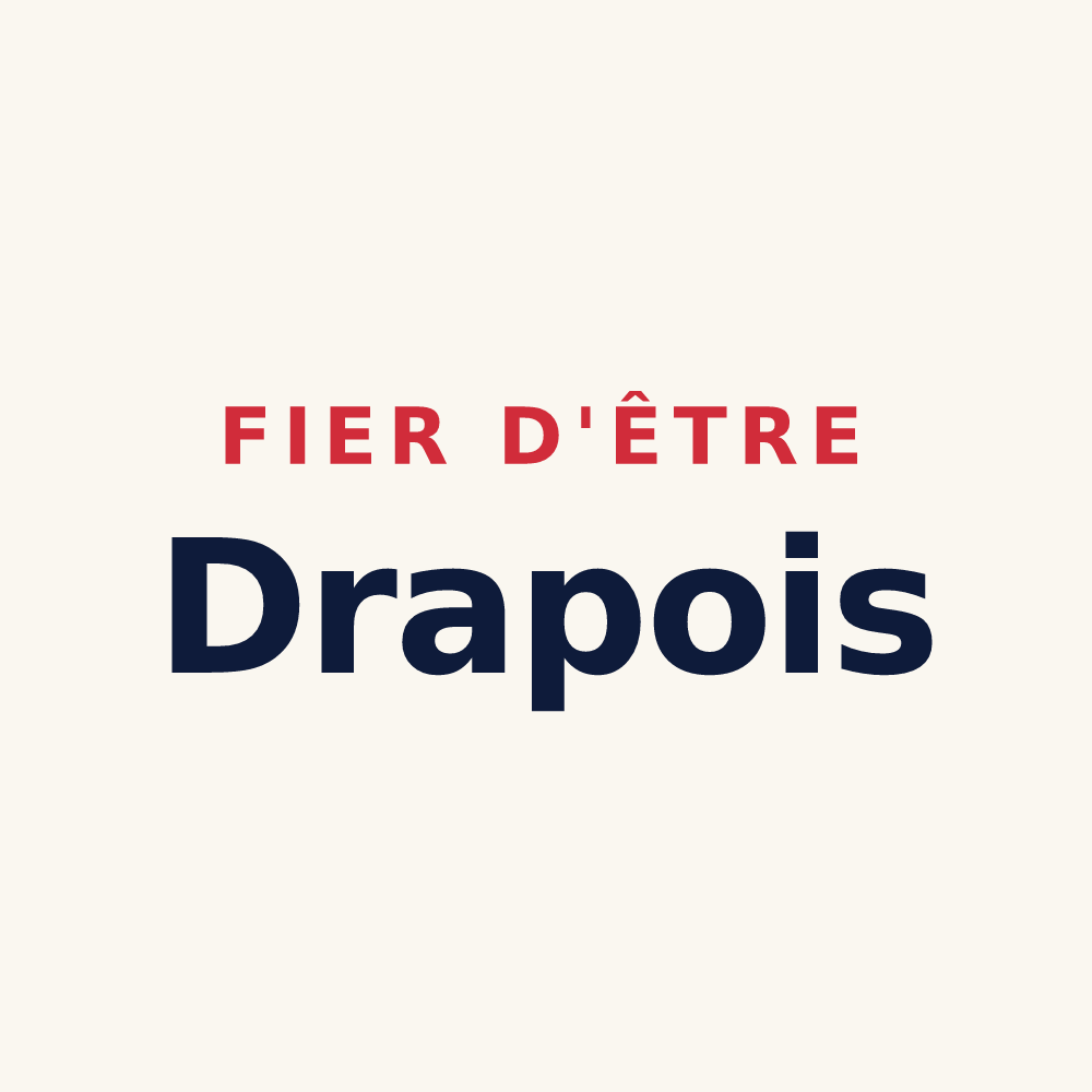 Tasse « Fier d'être Drapois » — design pour Drap