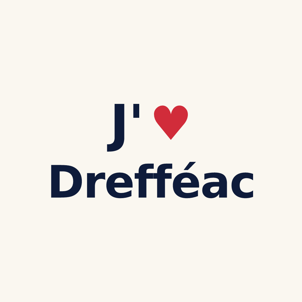 Tasse personnalisée Drefféac — design J'aime Drefféac