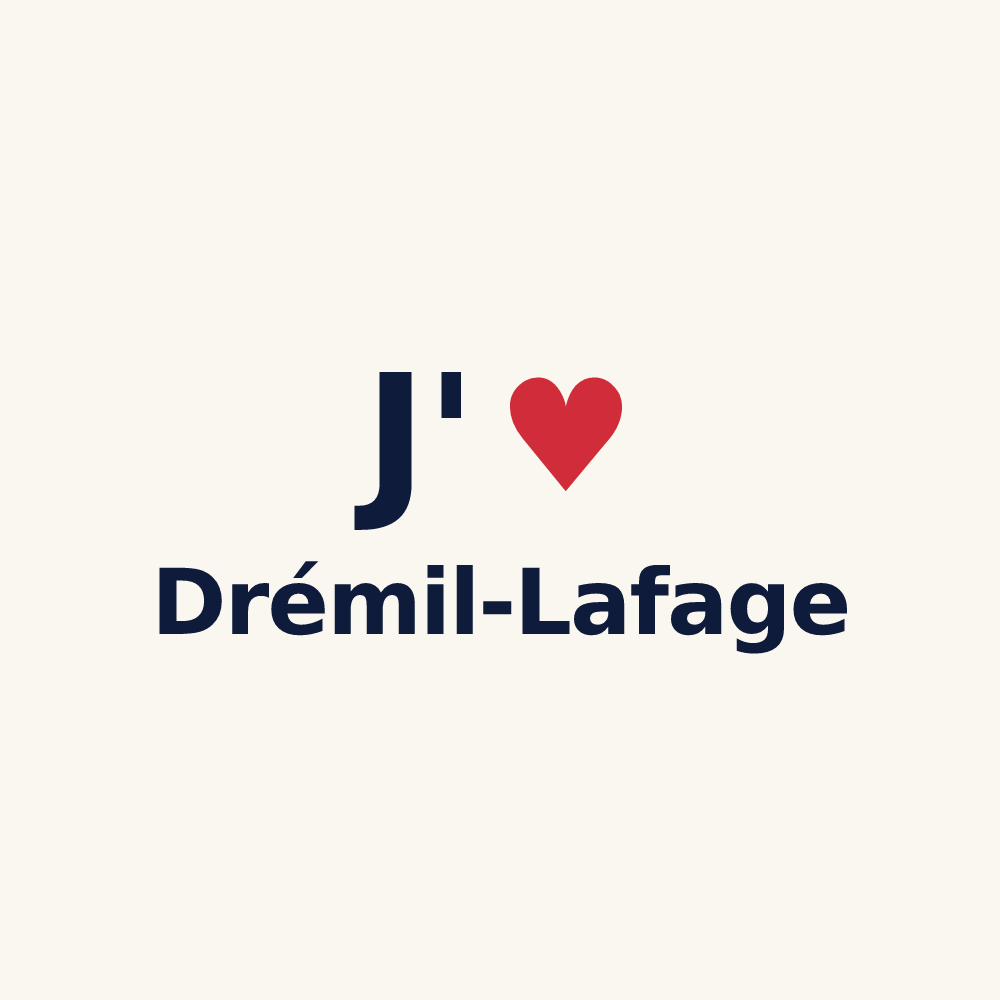 Tasse personnalisée Drémil-Lafage — design J'aime Drémil-Lafage