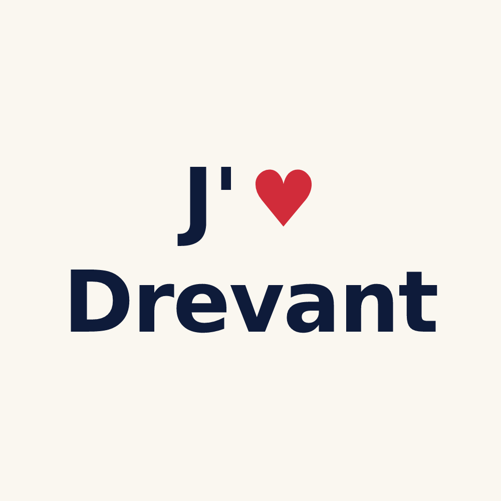 Tasse personnalisée Drevant — design J'aime Drevant