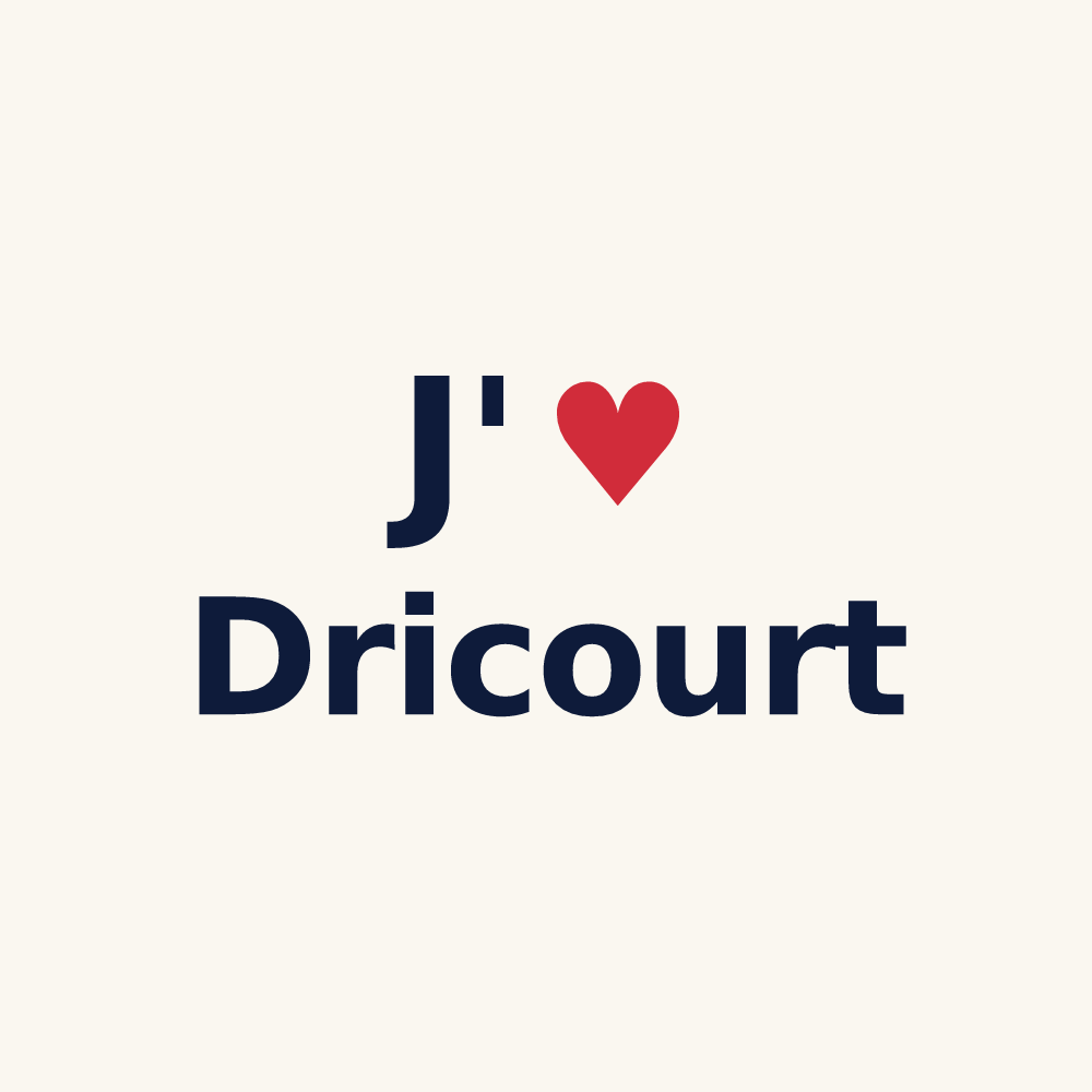 Tasse personnalisée Dricourt — design J'aime Dricourt