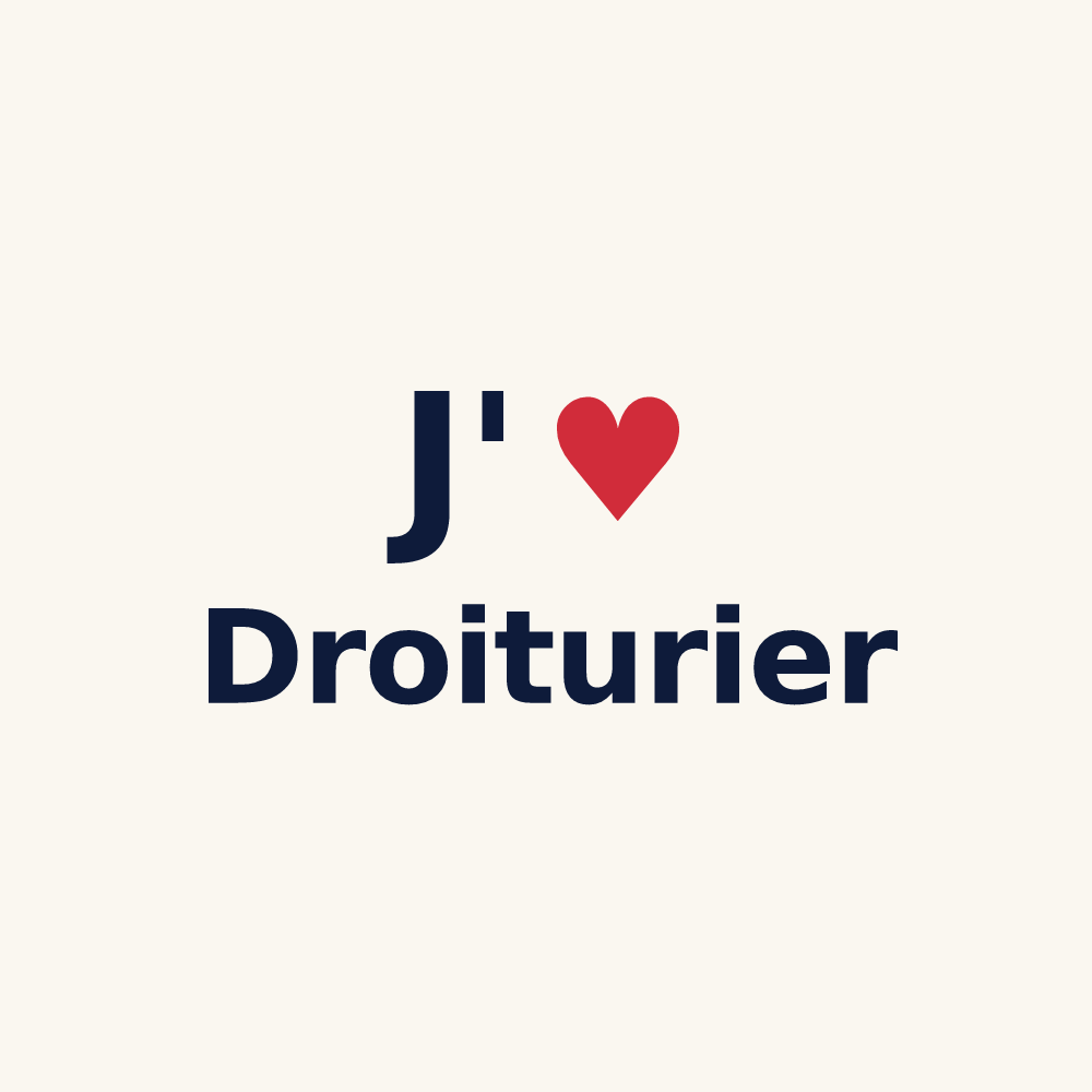 Tasse personnalisée Droiturier — design J'aime Droiturier