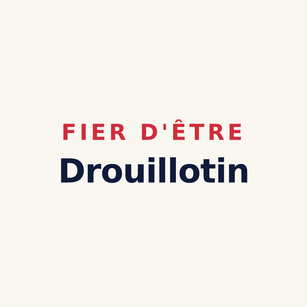 Tasse « Fier d'être Drouillotin » — design pour Drouilly