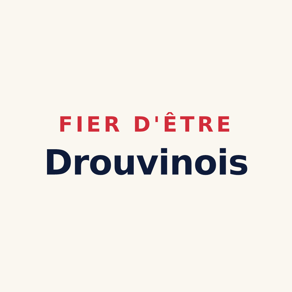 Tasse « Fier d'être Drouvinois » — design pour Drouvin-le-Marais