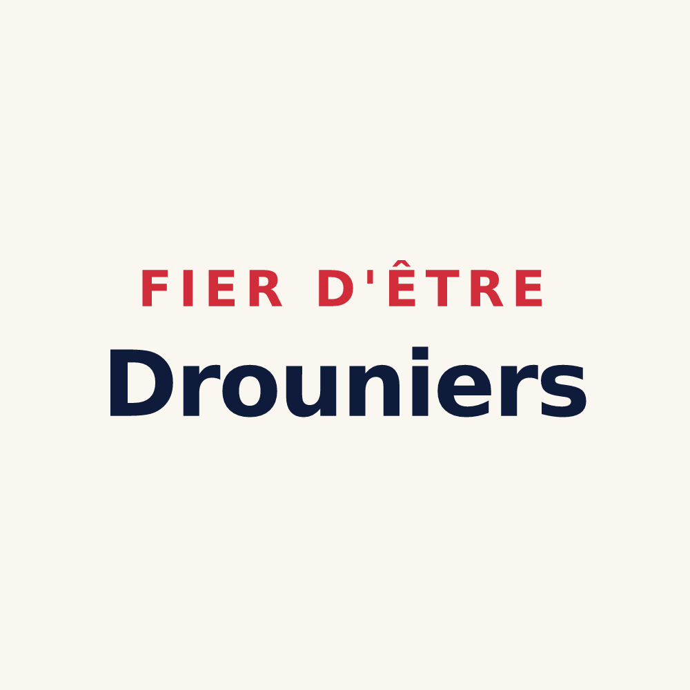 Tasse « Fier d'être Drouniers » — design pour Droux