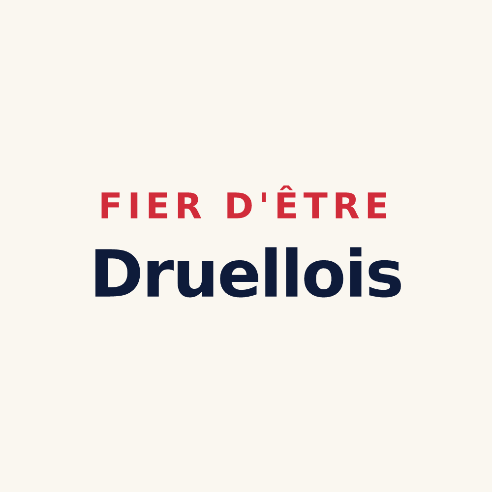 Tasse « Fier d'être Druellois » — design pour Druelle Balsac