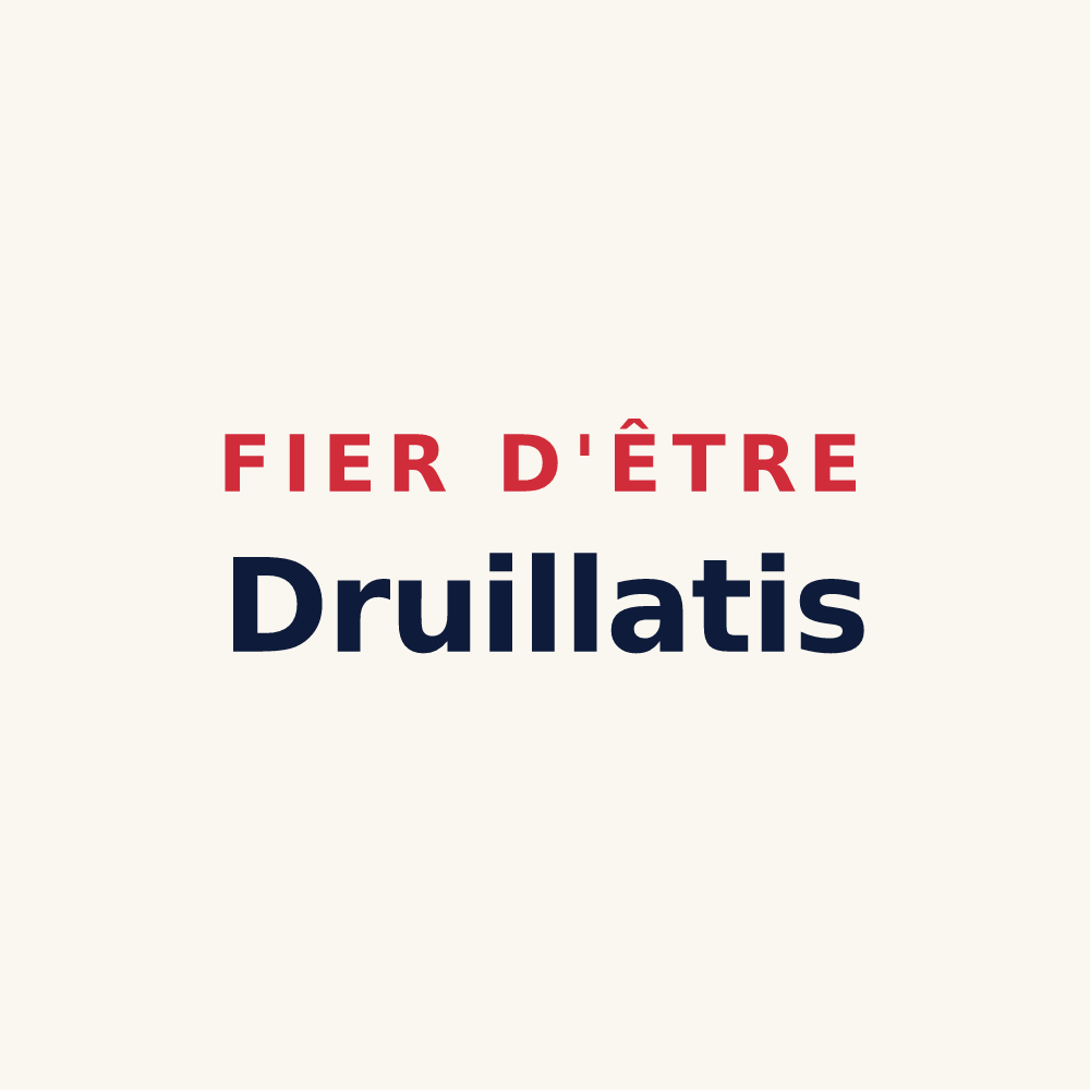 Tasse « Fier d'être Druillatis » — design pour Druillat