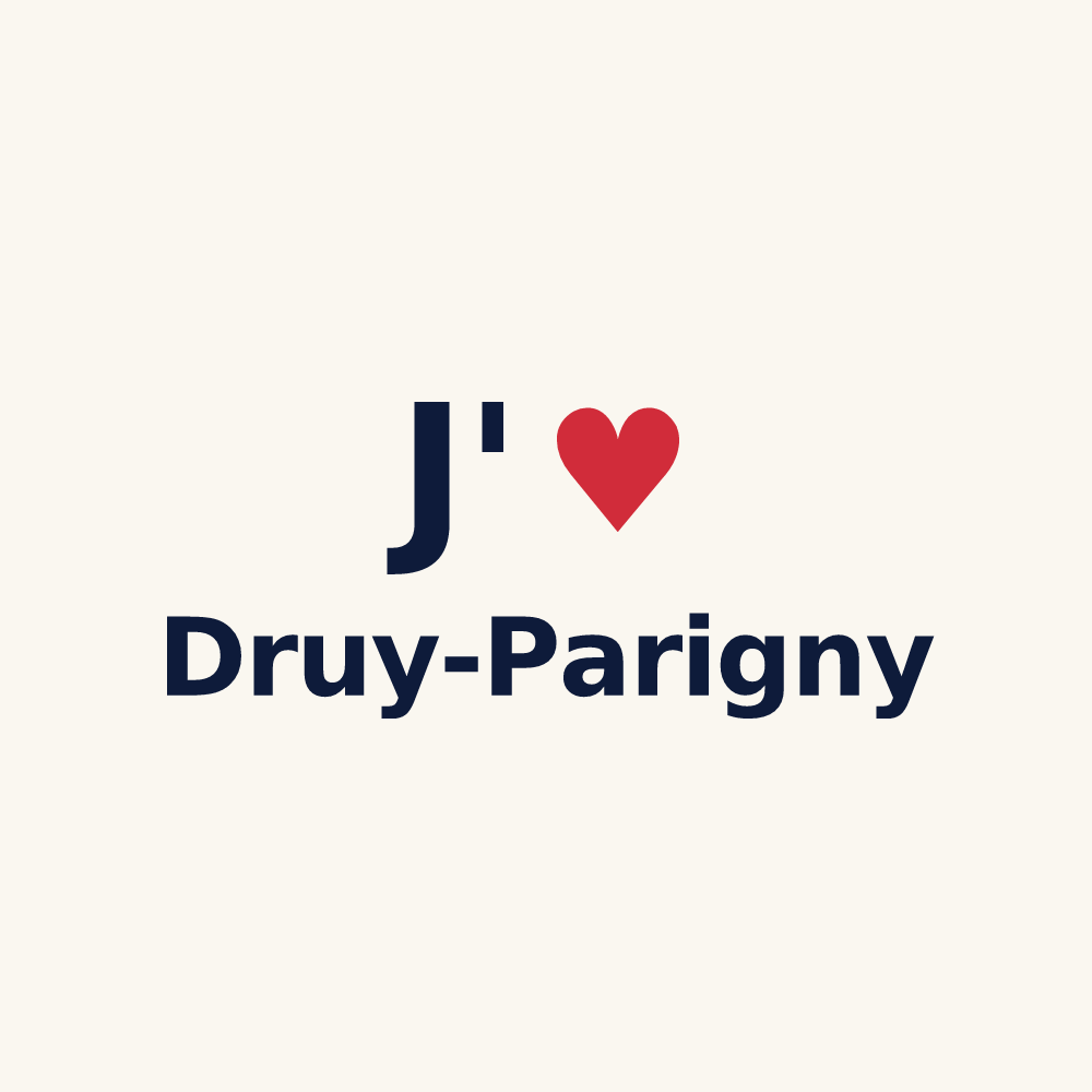 Tasse personnalisée Druy-Parigny — design J'aime Druy-Parigny