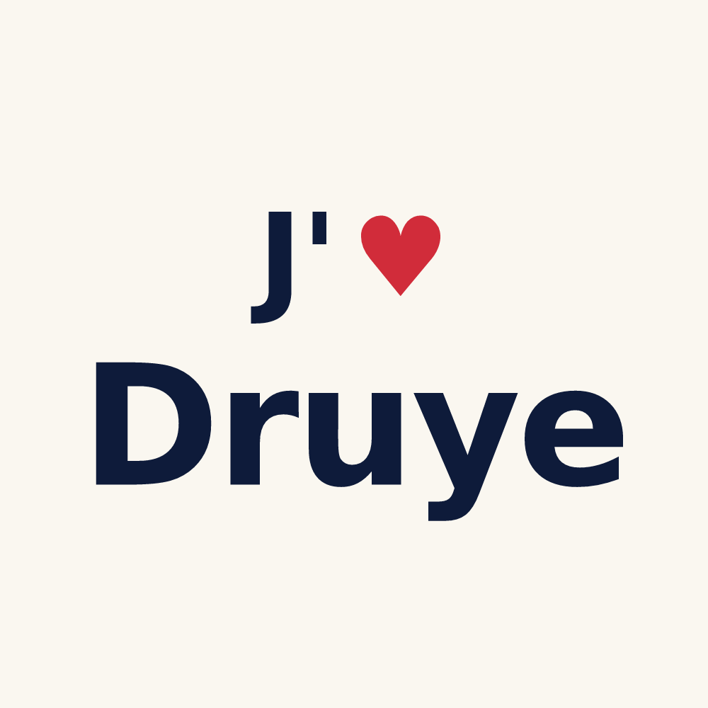Tasse personnalisée Druye — design J'aime Druye