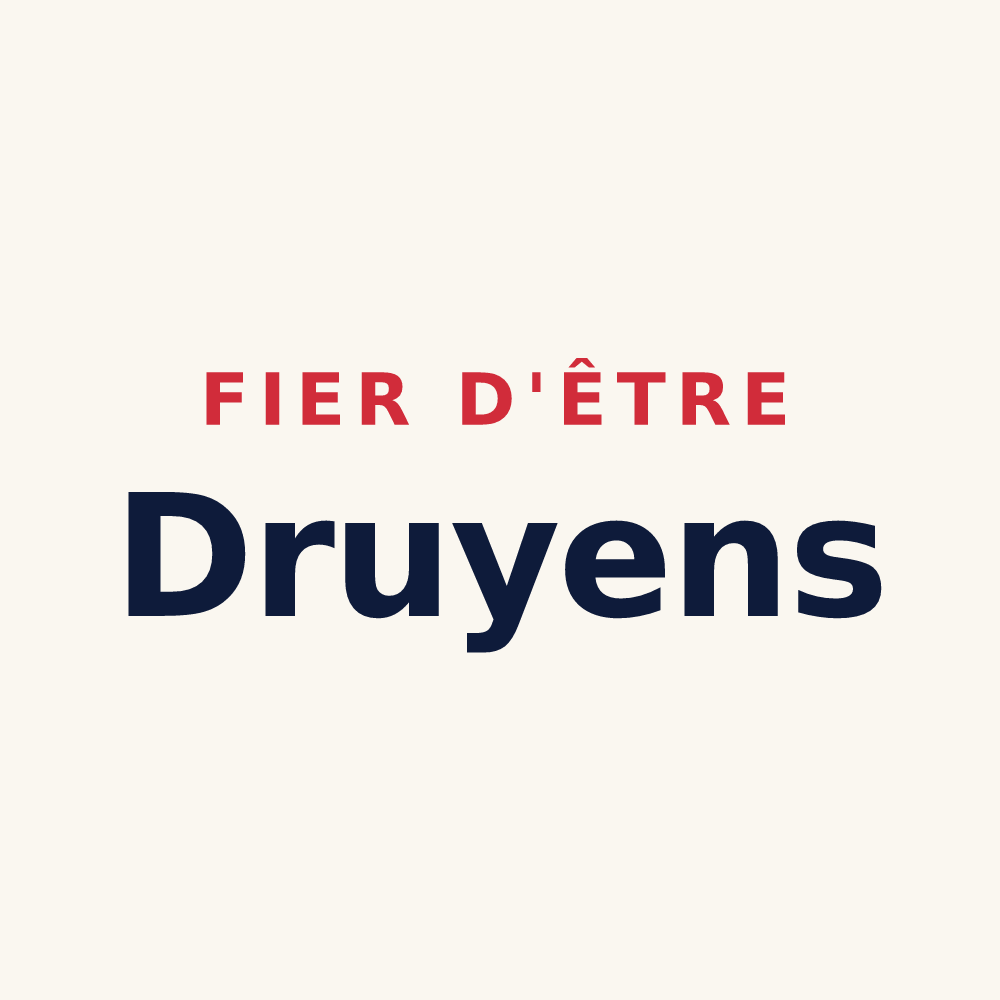Tasse « Fier d'être Druyens » — design pour Druye