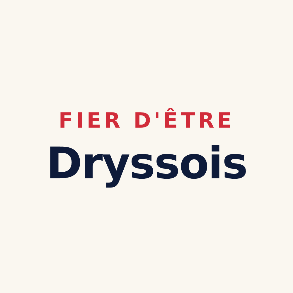 Tasse « Fier d'être Dryssois » — design pour Dry