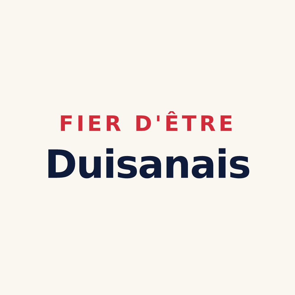Tasse « Fier d'être Duisanais » — design pour Duisans