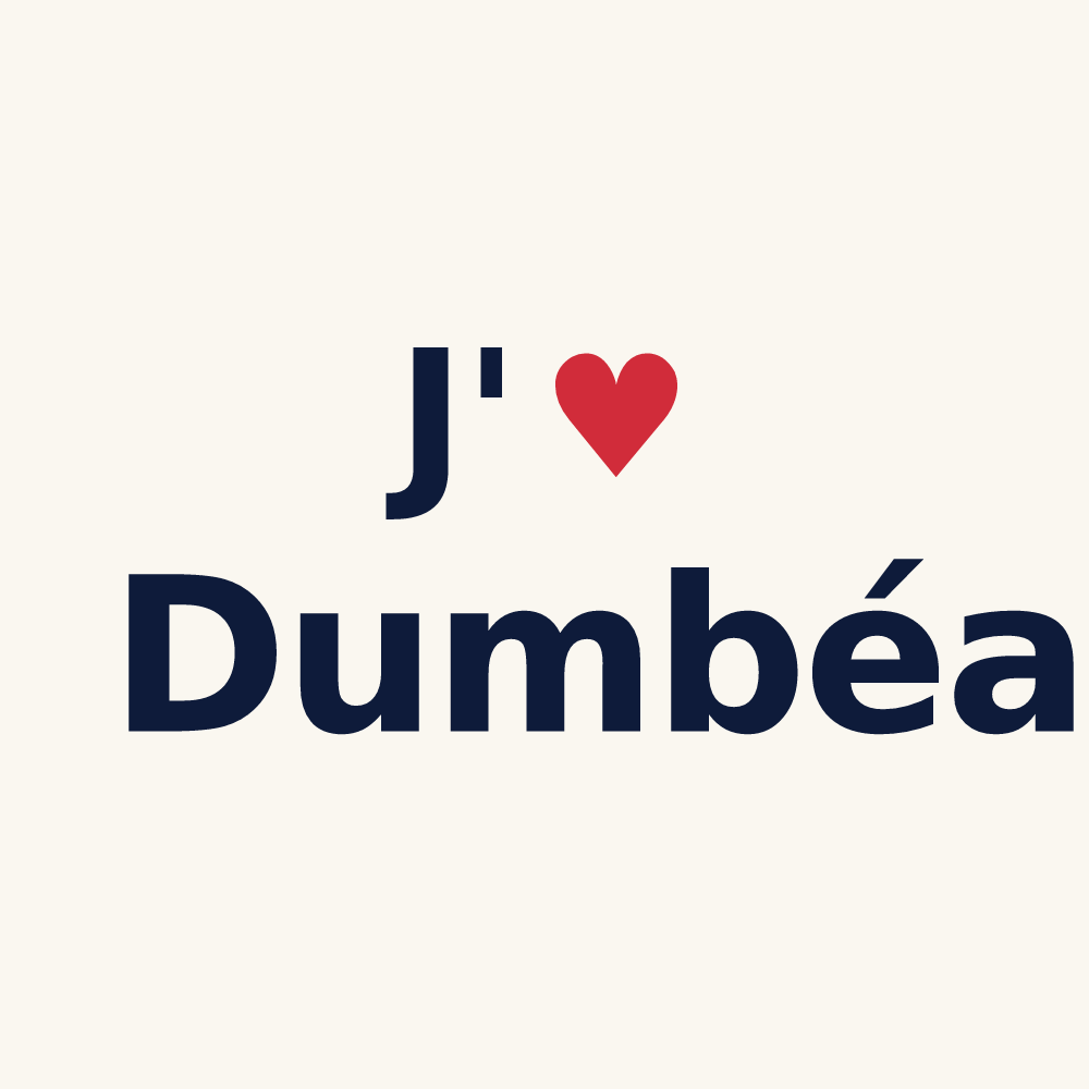 Tasse personnalisée Dumbéa — design J'aime Dumbéa