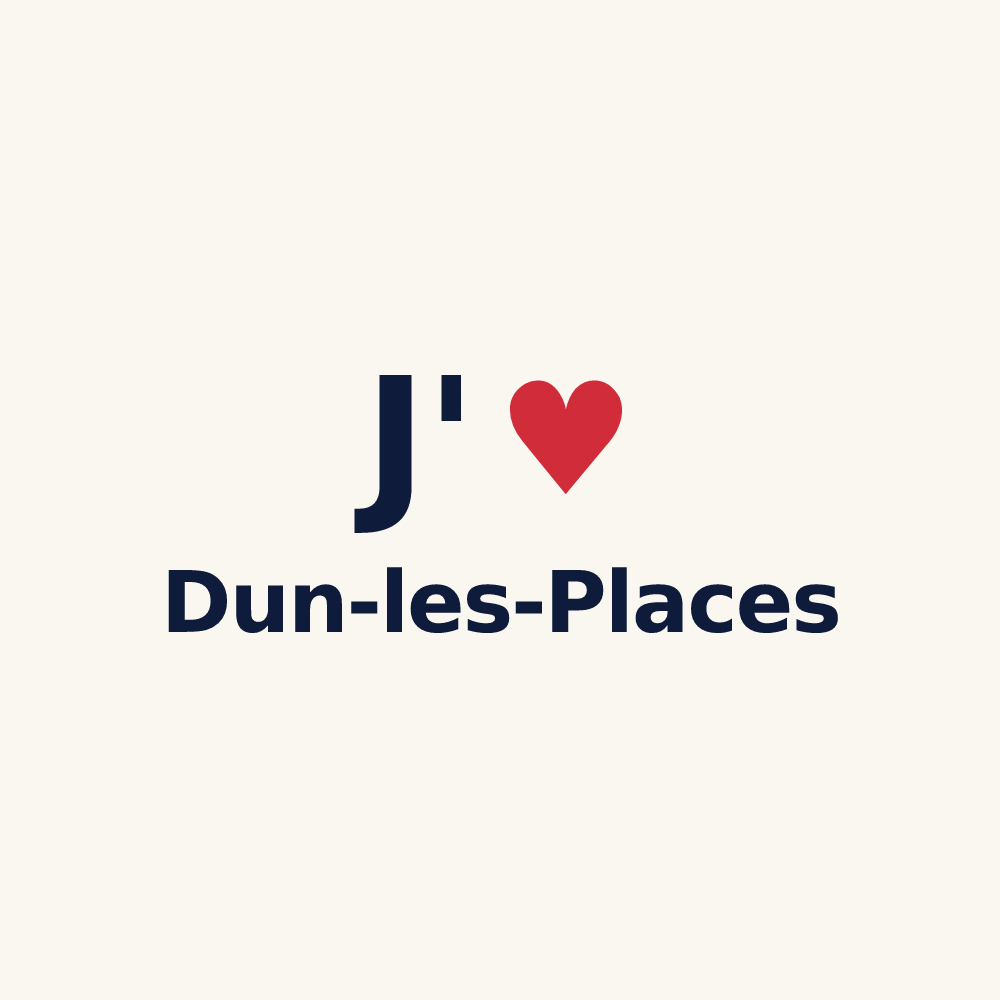 Tasse personnalisée Dun-les-Places — design J'aime Dun-les-Places