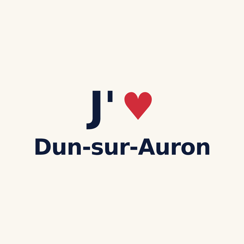 Tasse personnalisée Dun-sur-Auron — design J'aime Dun-sur-Auron