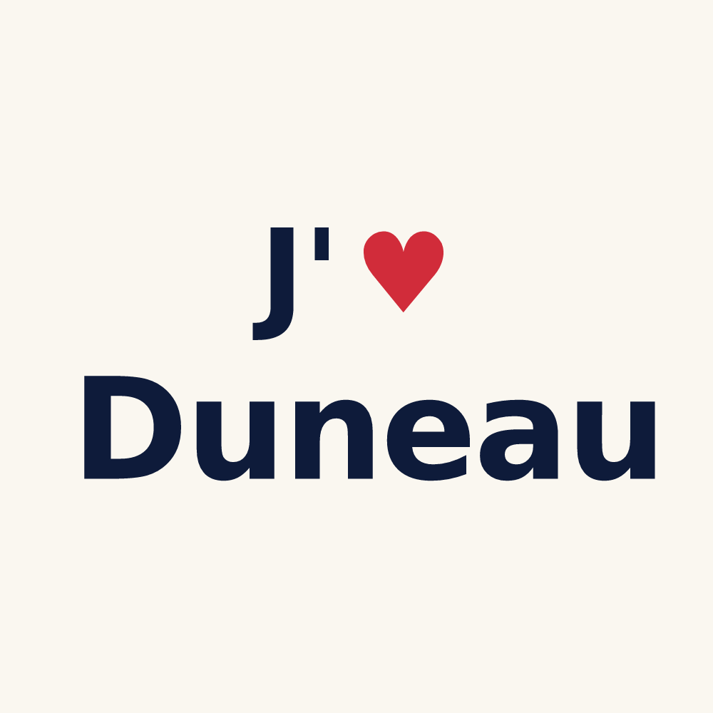Tasse personnalisée Duneau — design J'aime Duneau