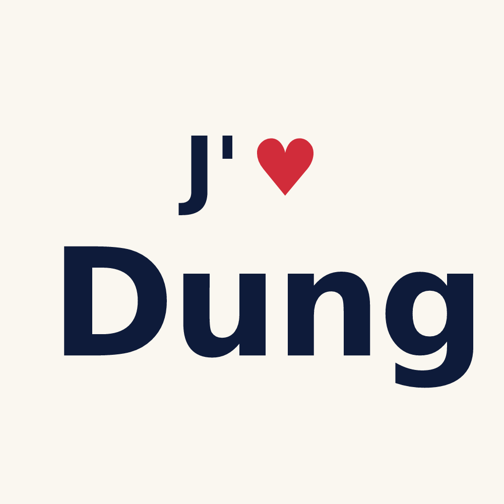 Tasse personnalisée Dung — design J'aime Dung