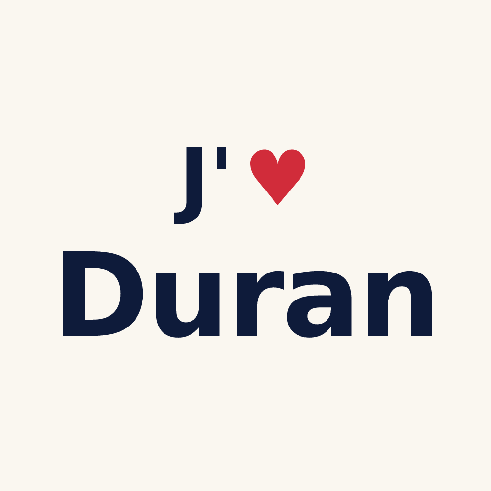 Tasse personnalisée Duran — design J'aime Duran