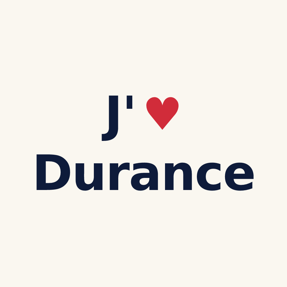 Tasse personnalisée Durance — design J'aime Durance
