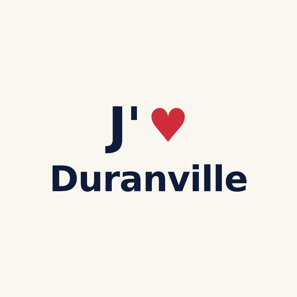 Tasse personnalisée Duranville — design J'aime Duranville