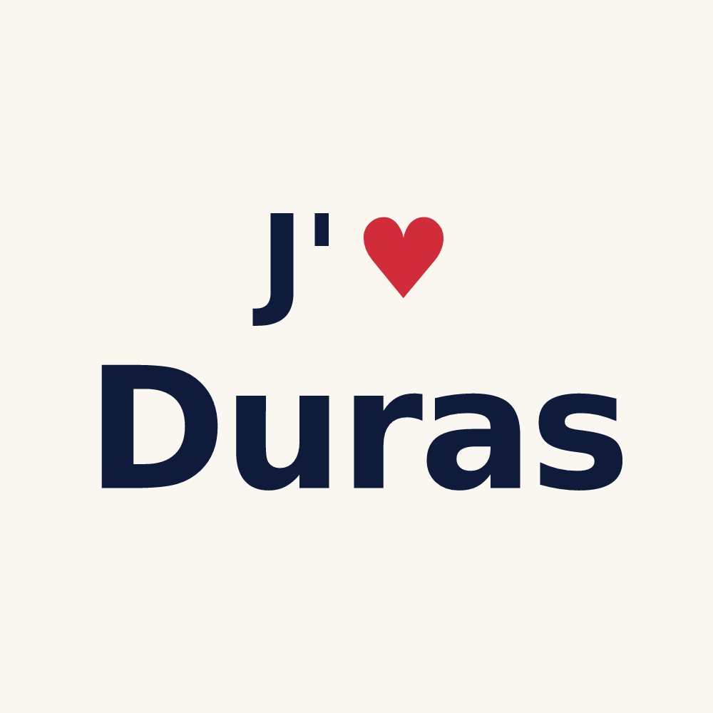 Tasse personnalisée Duras — design J'aime Duras