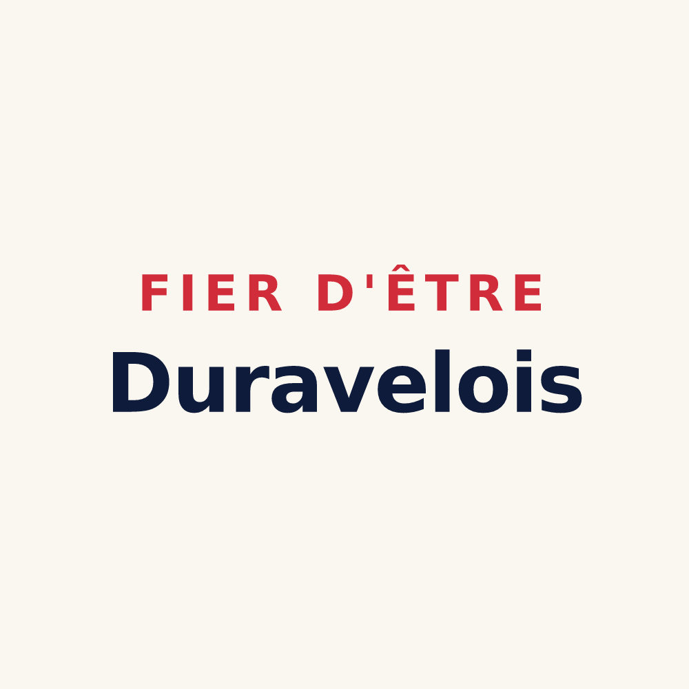 Tasse « Fier d'être Duravelois » — design pour Duravel