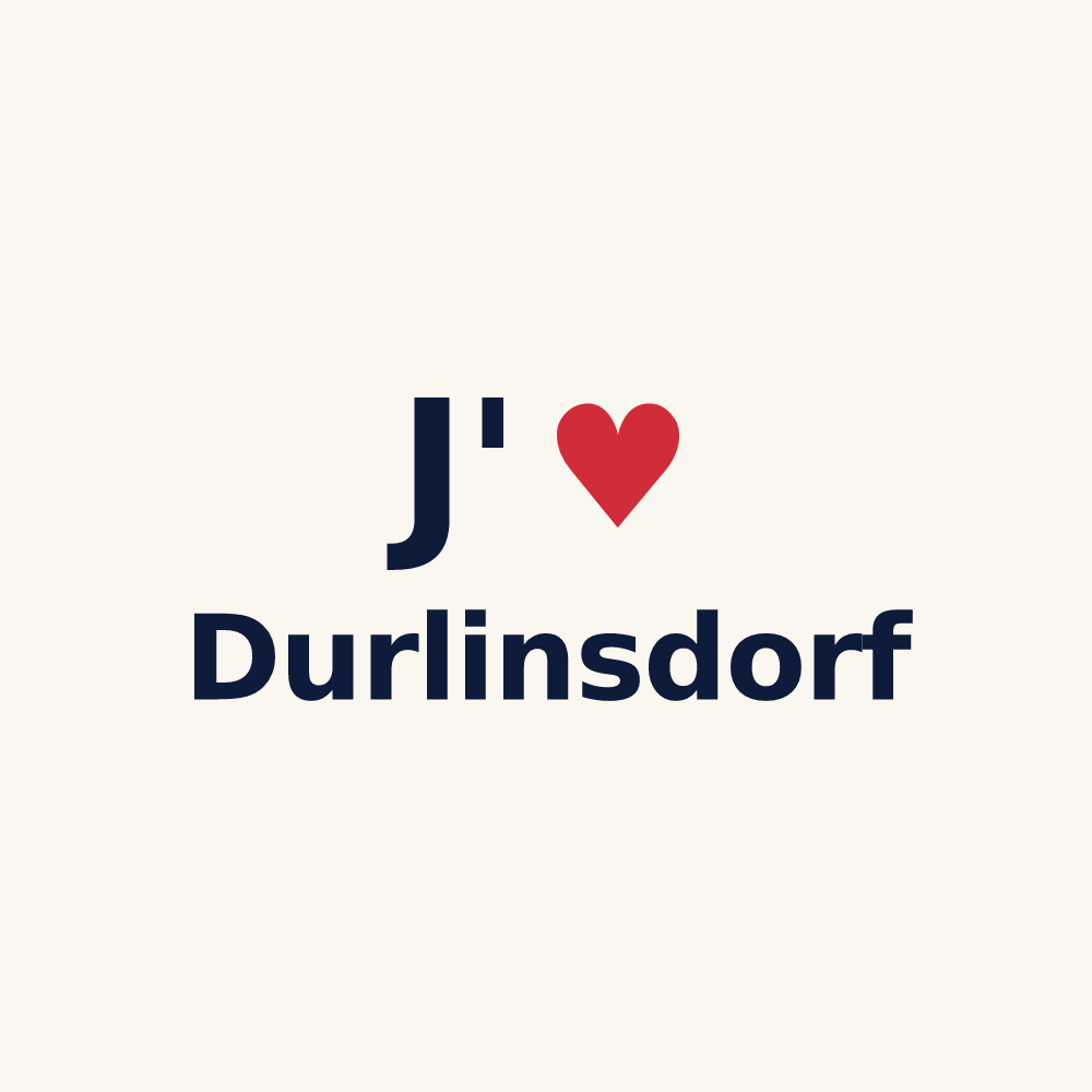 Tasse personnalisée Durlinsdorf — design J'aime Durlinsdorf